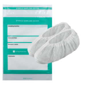 Chaussons de prélèvement non-tissé (Sachet découpe laser avec zip de fermeture)